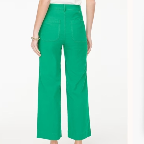 J crew High-rise wide-leg cropped pant - Picture 3 of 5